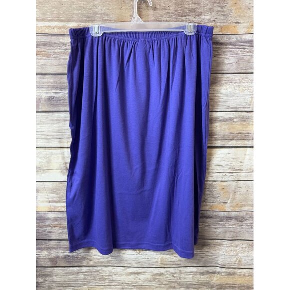 Fashion Formulas 3 Piece Outfit Jacket Shirt Skirt Set 2X Blue Purple Gold Studs - Picture 10 of 10